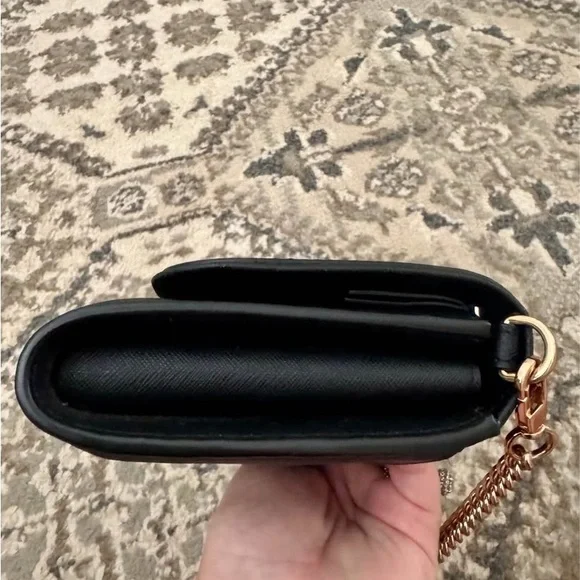 Tory Burch Black Crossbody with Gold Chain - Picture 8 of 9